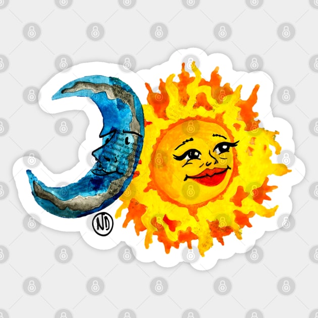 Sun & Moon Sticker by Polkadotdreamer